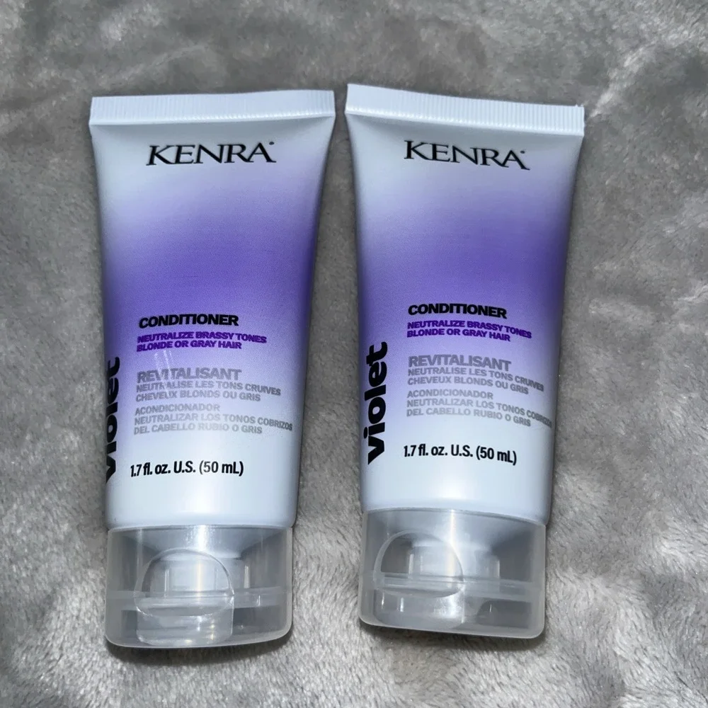 Kenra‎ Violet 3xConditioner 1.7 oz Ea. Neutralize Brassy Tones BlondeGrey